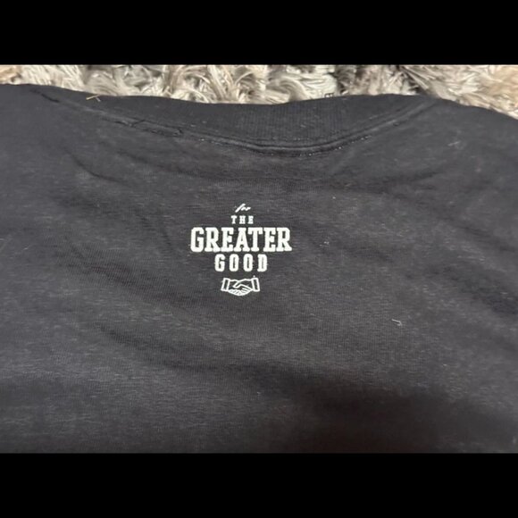XL -The Greater Good Men's Black T-Shirt Short Sleeve Graphic Print - Picture 5 of 5